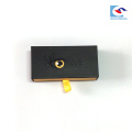 Caixa de embalagem personalizada luxo da gaveta da pestana falsa do cartão do logotipo com a bandeja do cartão do ouro